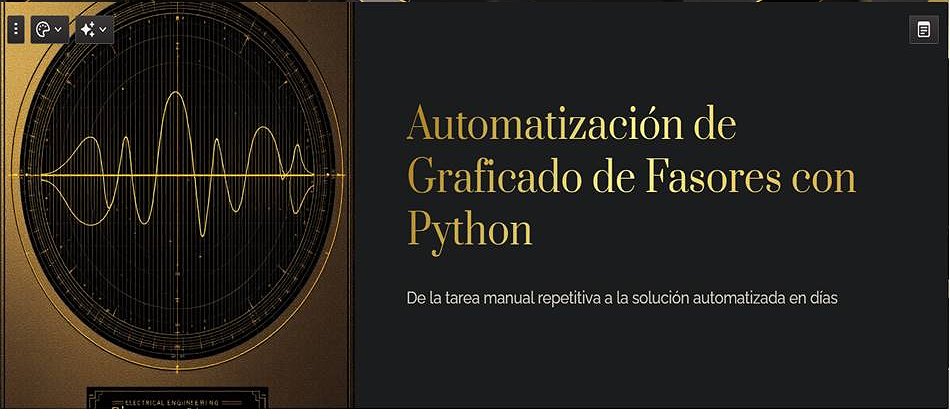 Del Cálculo Numérico a la automatización de gráficas de fasores con Python